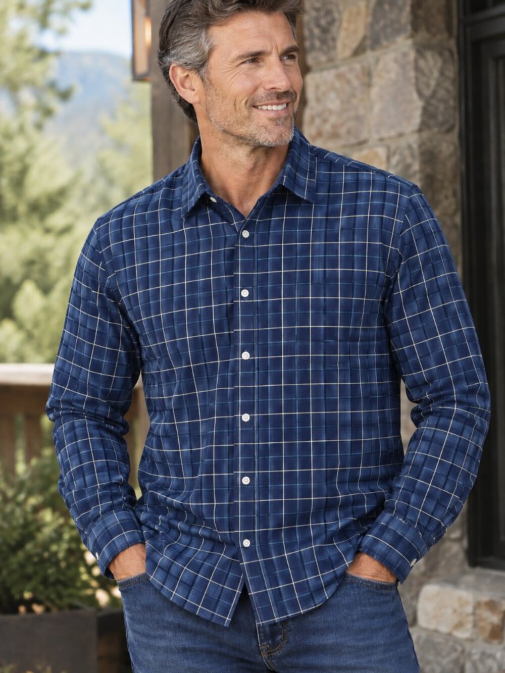 BANANA REPUBLIC Plaid Shirt